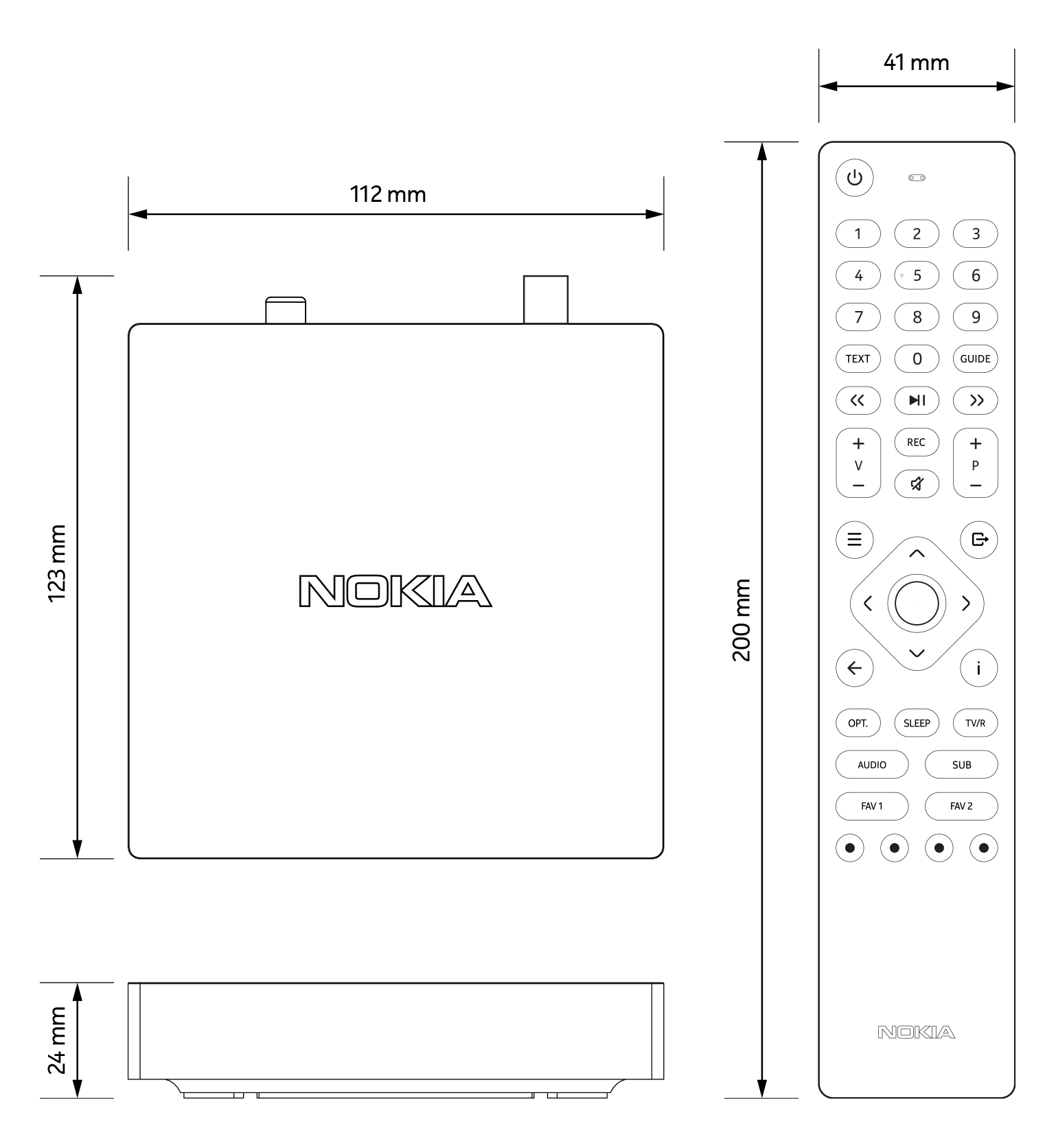 NOKIA Terrestrial 6000 Terrestrischer Receiver (H.264), Schwarz) (DVB-T2