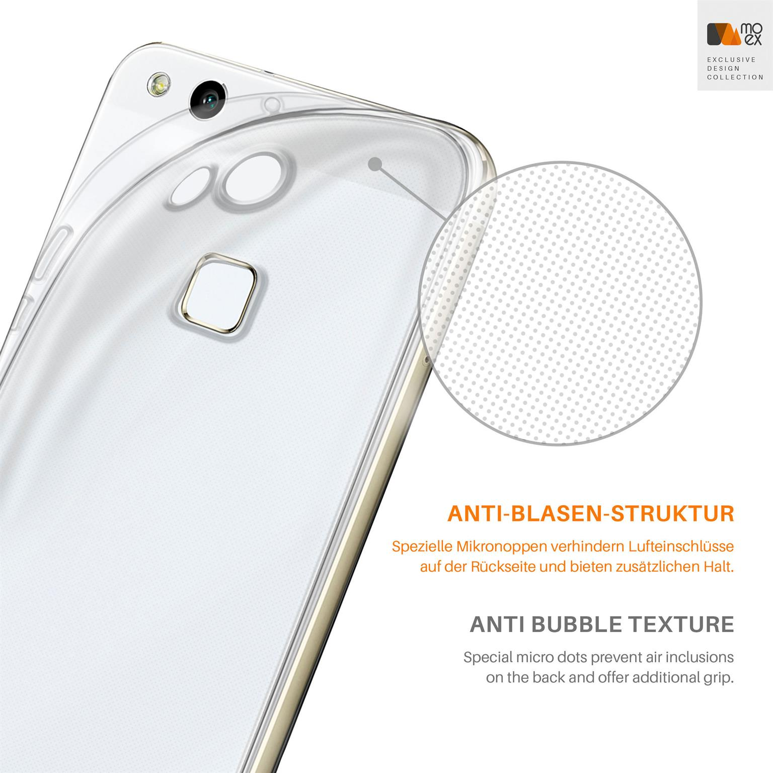 Backcover, MOEX Huawei, Lite, Crystal-Clear Case, Aero P10