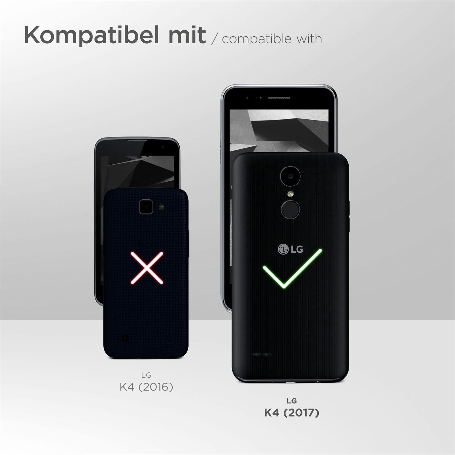 Telefone und Handyhüllen. Nur das LG K4 (2017) Gehäuse ist kompatibel.