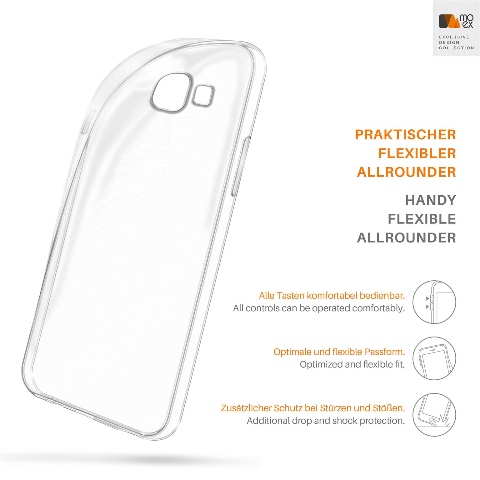 Samsung, Case, (2016), Backcover, Crystal-Clear Galaxy A7 MOEX Aero