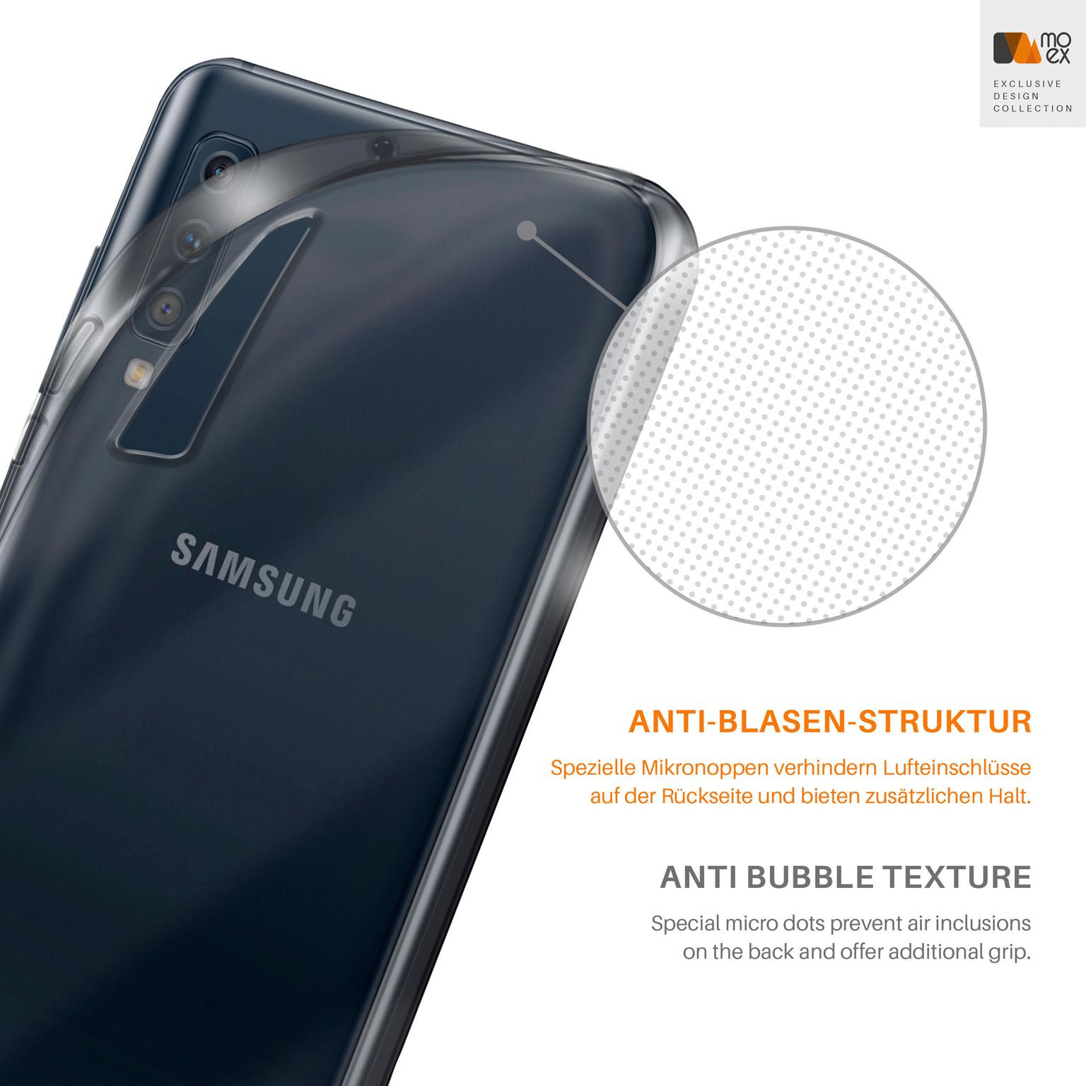MOEX Aero Case, Backcover, Galaxy Samsung, A7 (2018), Crystal-Clear