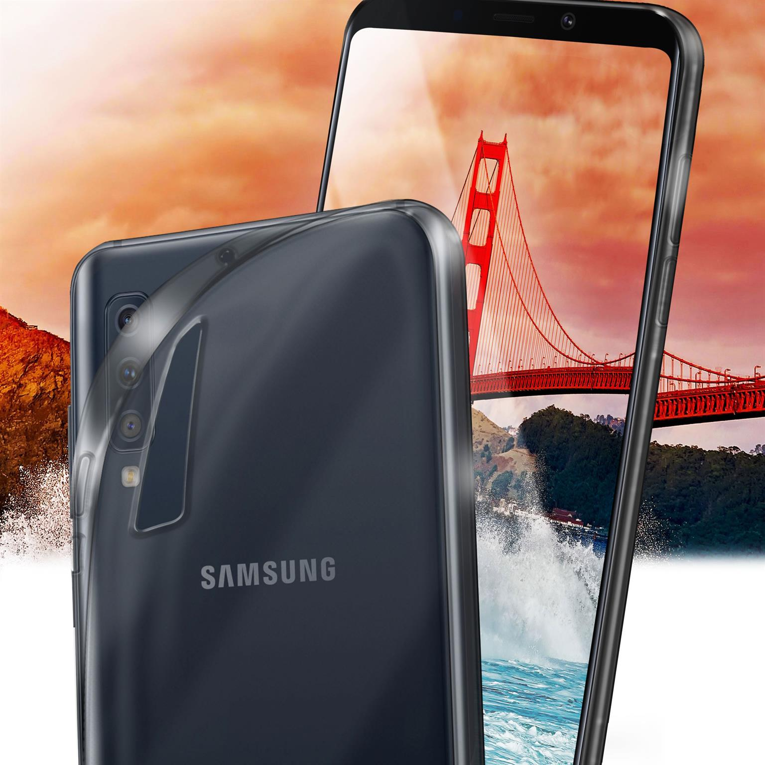 MOEX Aero Case, Backcover, Samsung, (2018), Galaxy Crystal-Clear A7