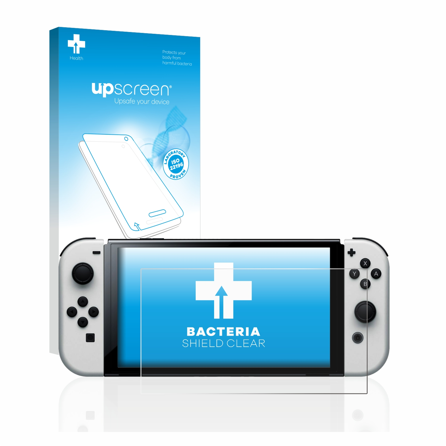 antibakteriell Nintendo UPSCREEN klare OLED-Modell) Switch Schutzfolie(für