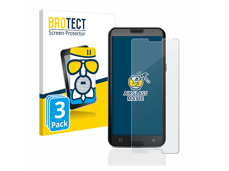 BROTECT 3x Airglass matte Schutzfolie(für Emporia Smart 5)