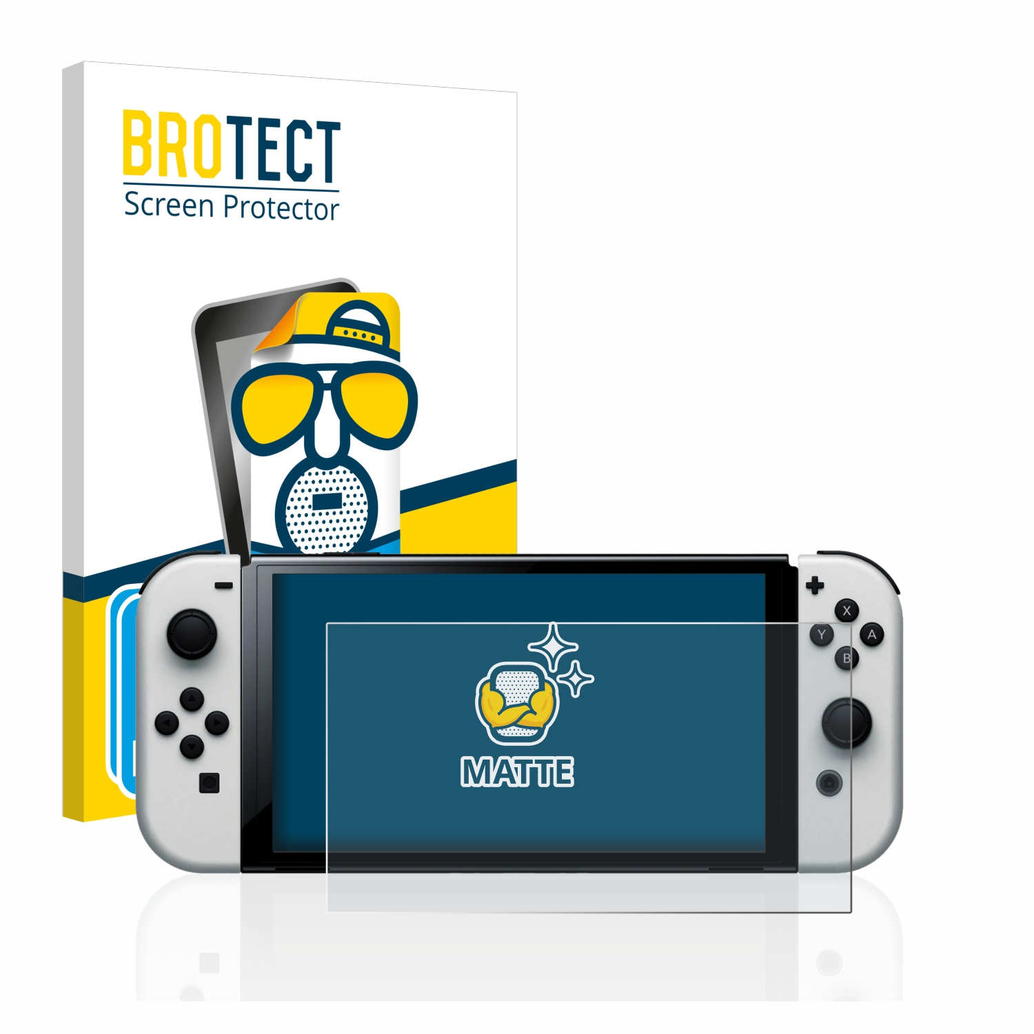 BROTECT 2x matte Nintendo OLED-Modell) Schutzfolie(für Switch