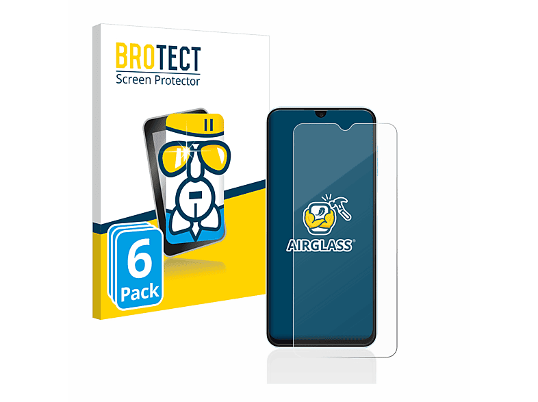 BROTECT 6x Airglass klare Schutzfolie(für Samsung Galaxy A13)