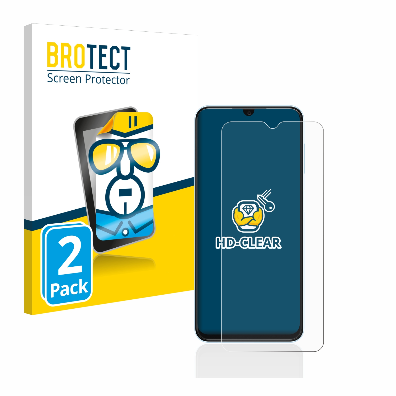 BROTECT 2x klare Schutzfolie(für Galaxy A13) Samsung