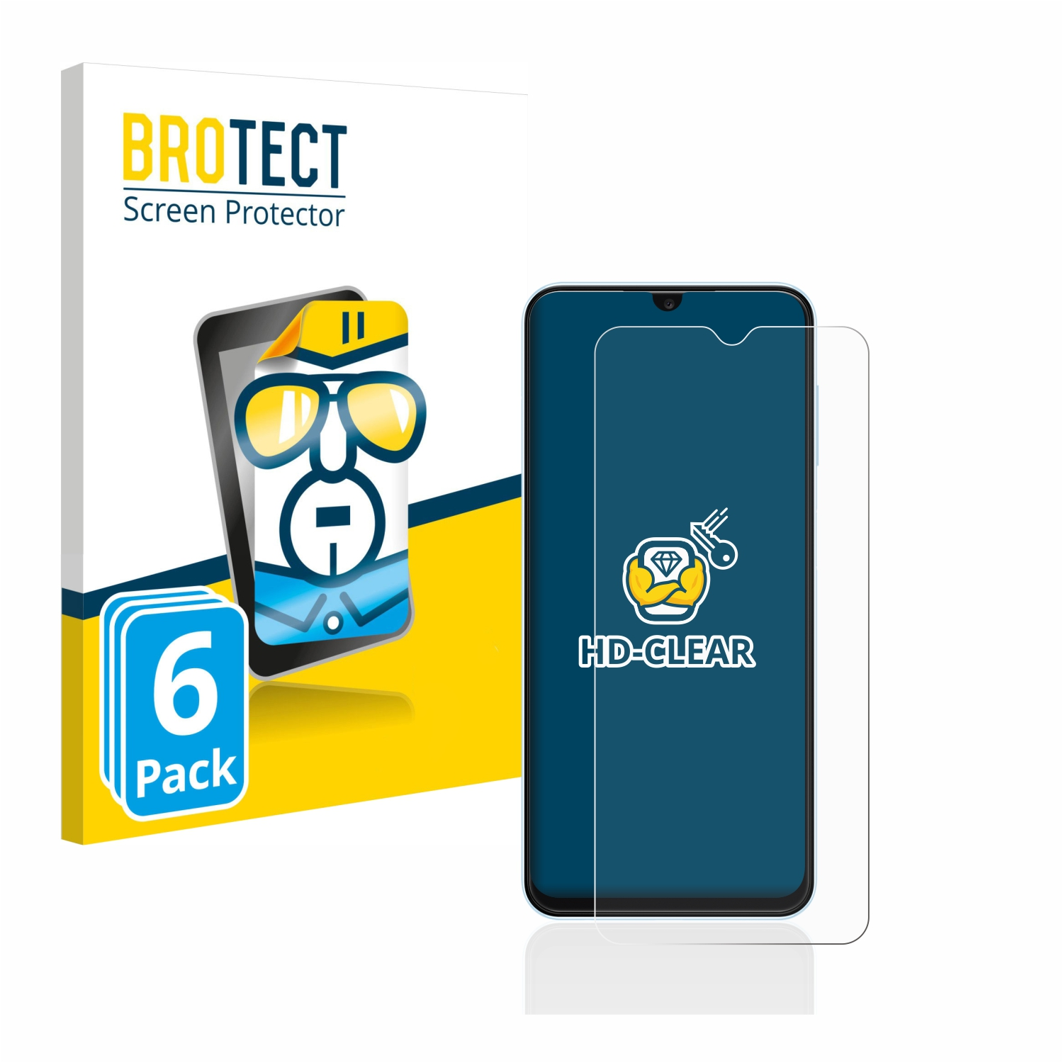 BROTECT 6x klare Schutzfolie(für Samsung A13) Galaxy