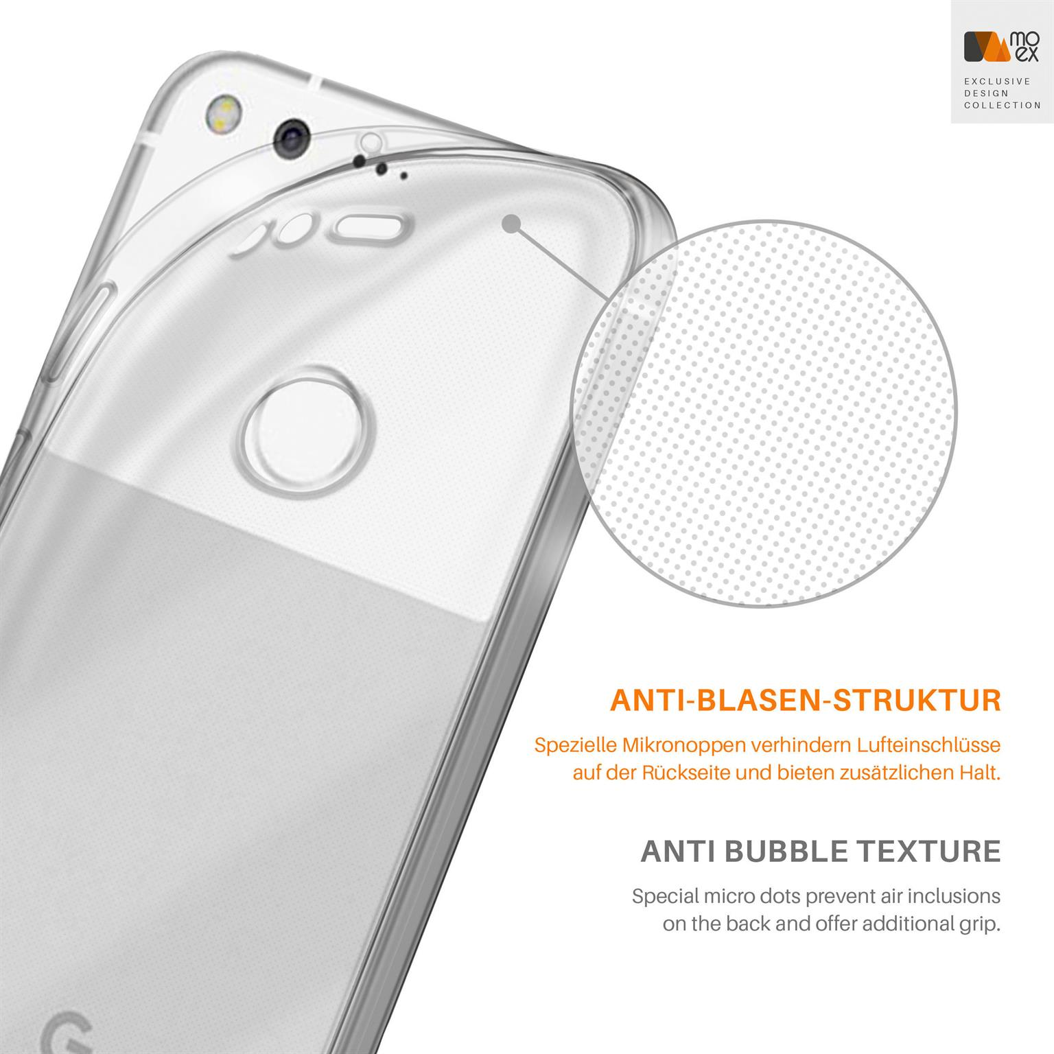 Pixel, Case, Google, Aero Backcover, Crystal-Clear MOEX