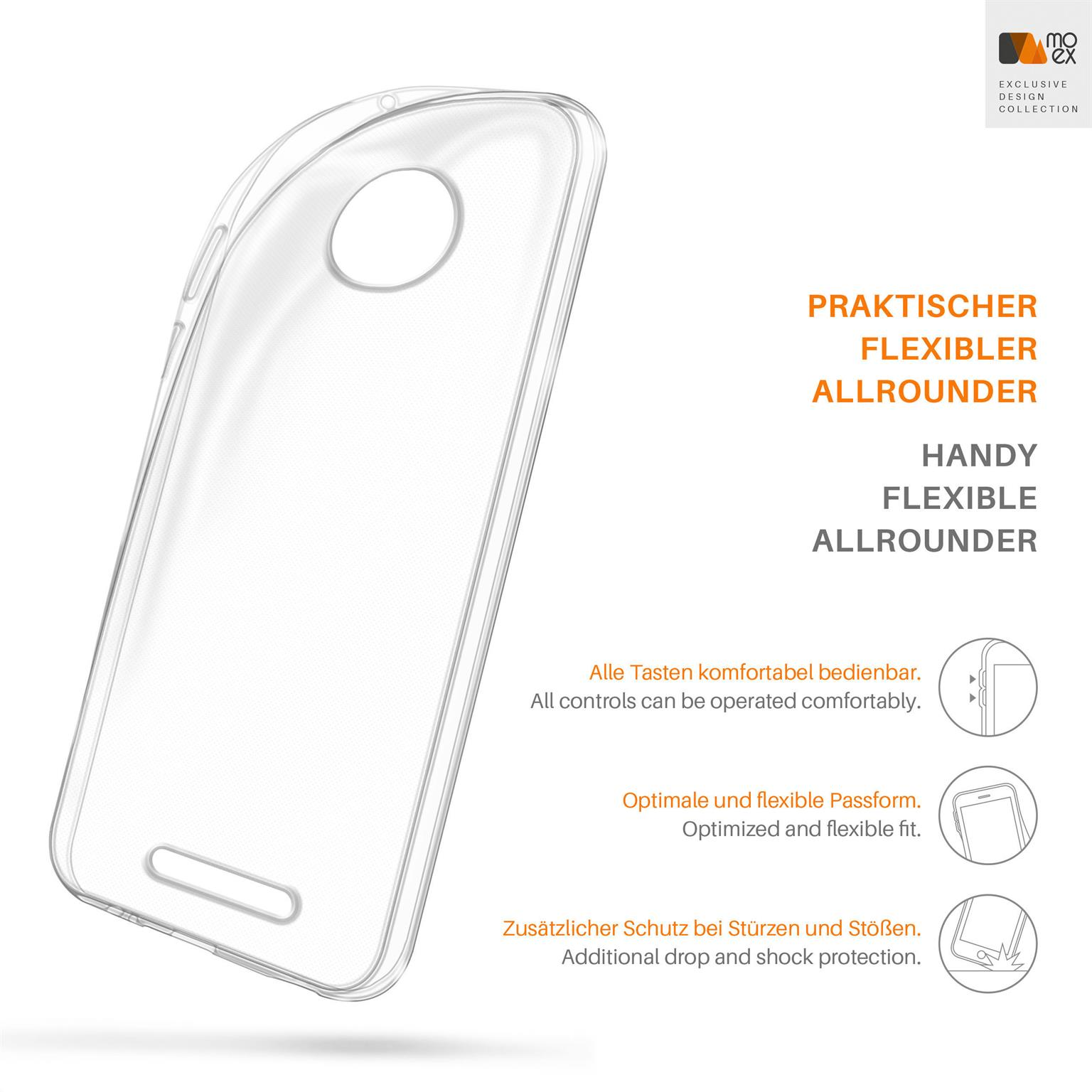 MOEX Moto Motorola, Case, C, Backcover, Aero Crystal-Clear