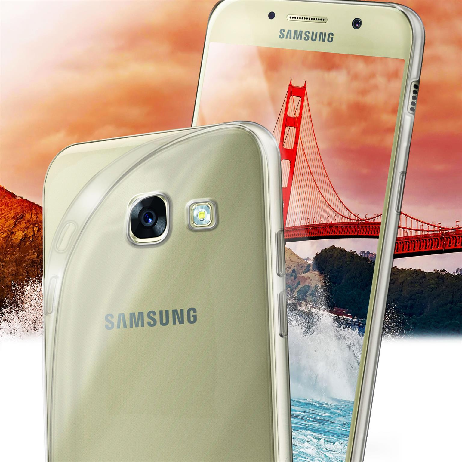 Samsung, Backcover, Aero Galaxy (2017), MOEX Crystal-Clear Case, A5
