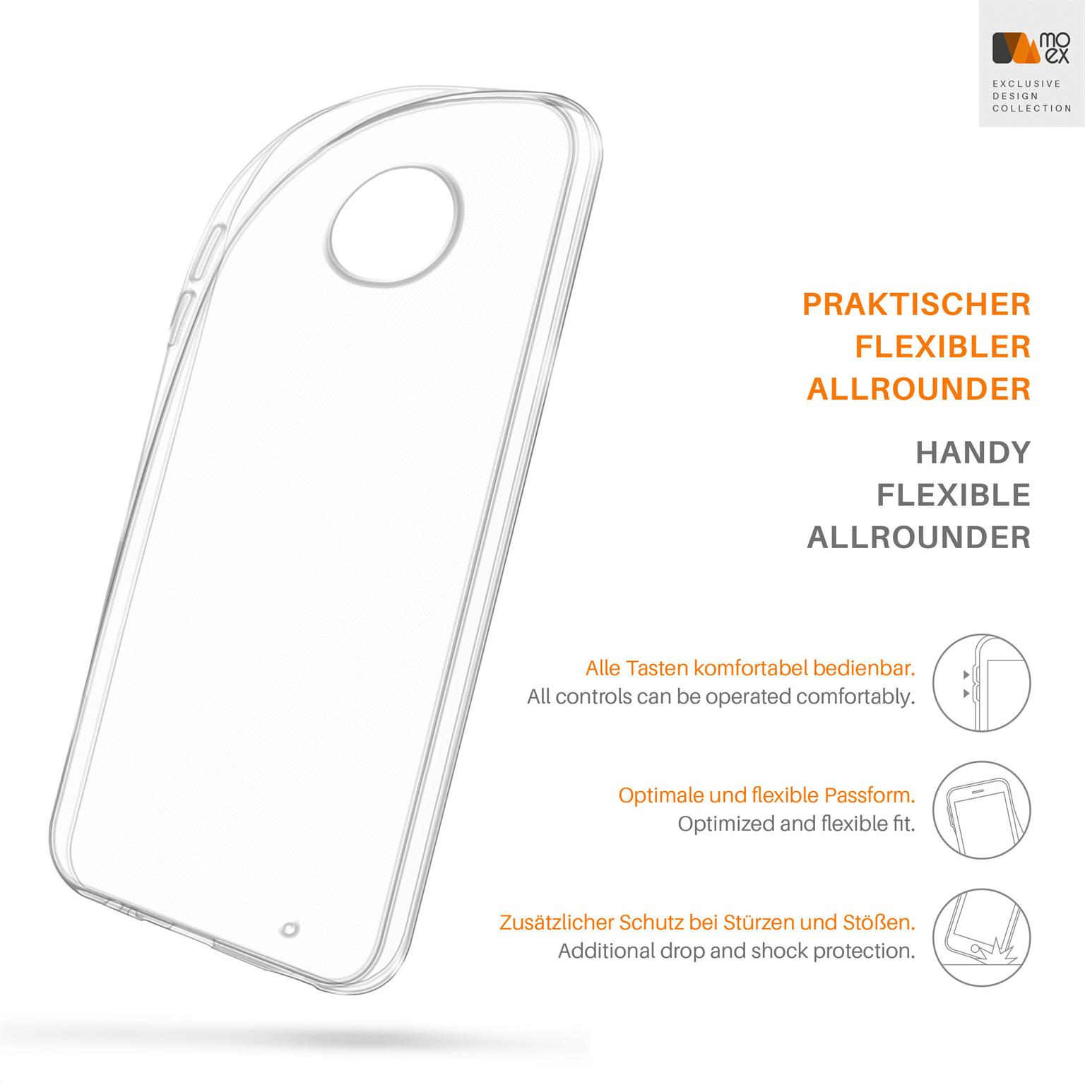 Aero Case, Plus, G6 Backcover, Moto Crystal-Clear MOEX Motorola,