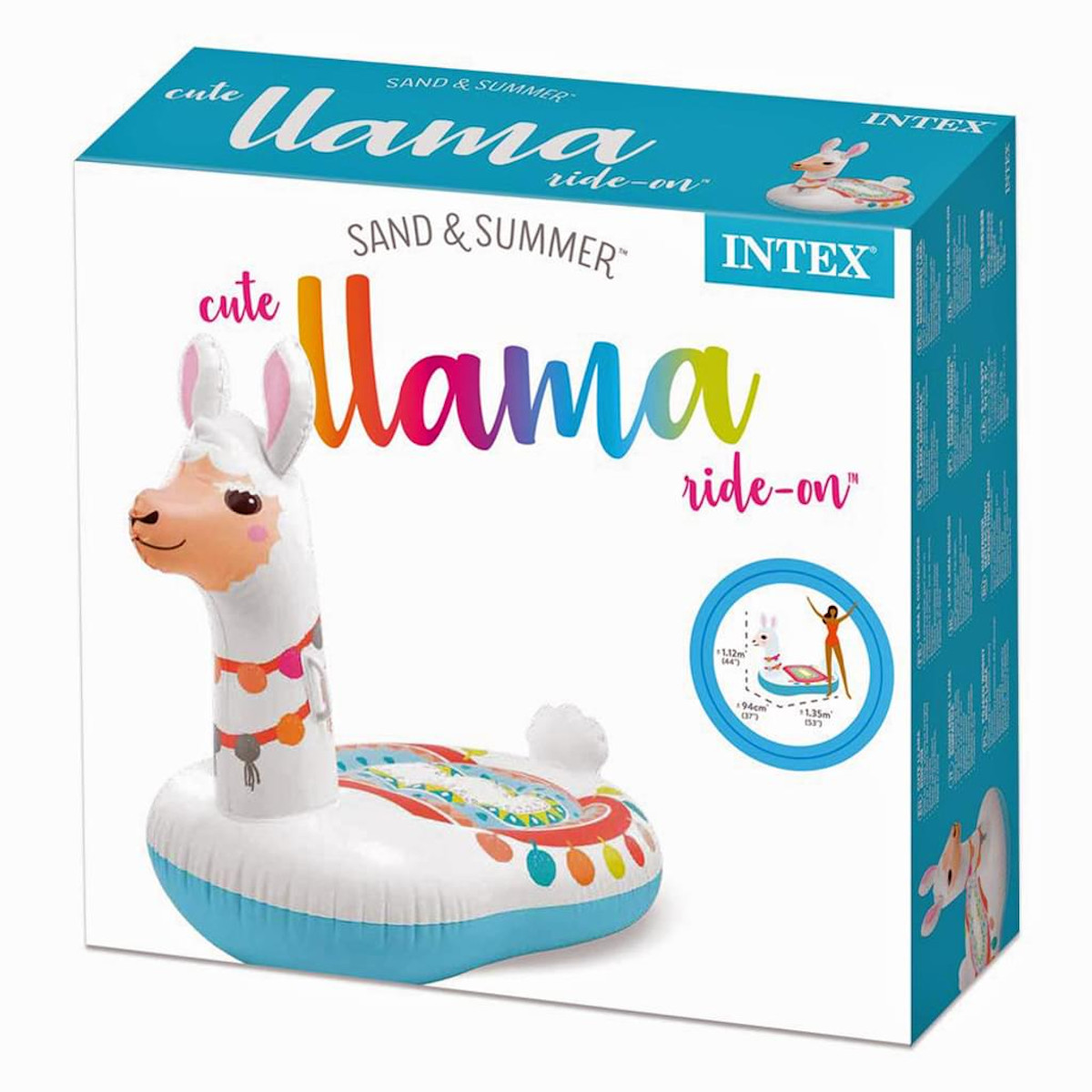weiss JAMARA Cute Lama Schwimmtier, Rideon