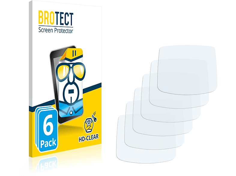 BROTECT 6x klare Schutzfolie(für Nintendo Gameboy Advance GBA)