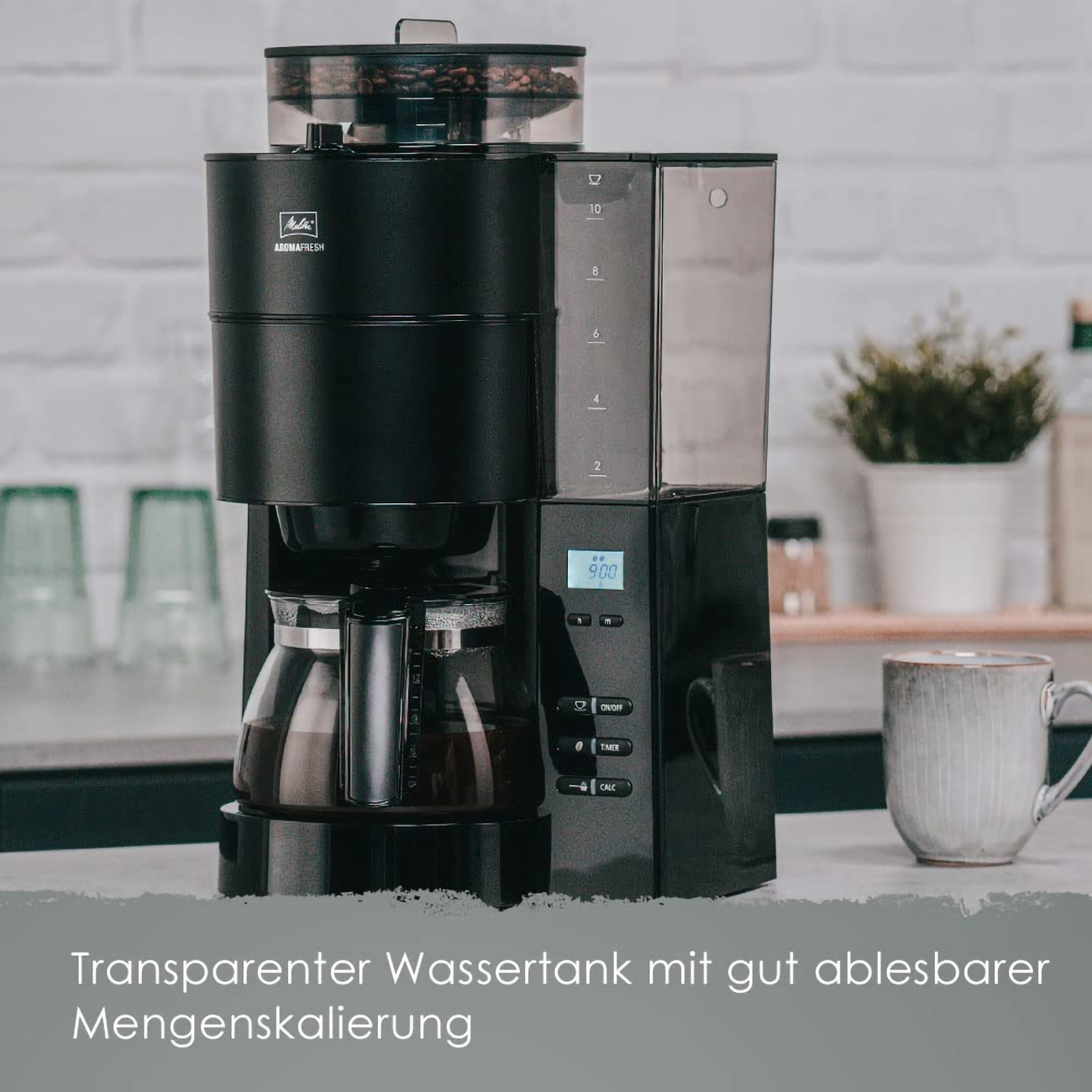 Kaffeemaschine 1021 schwarz AromaFresh MELITTA