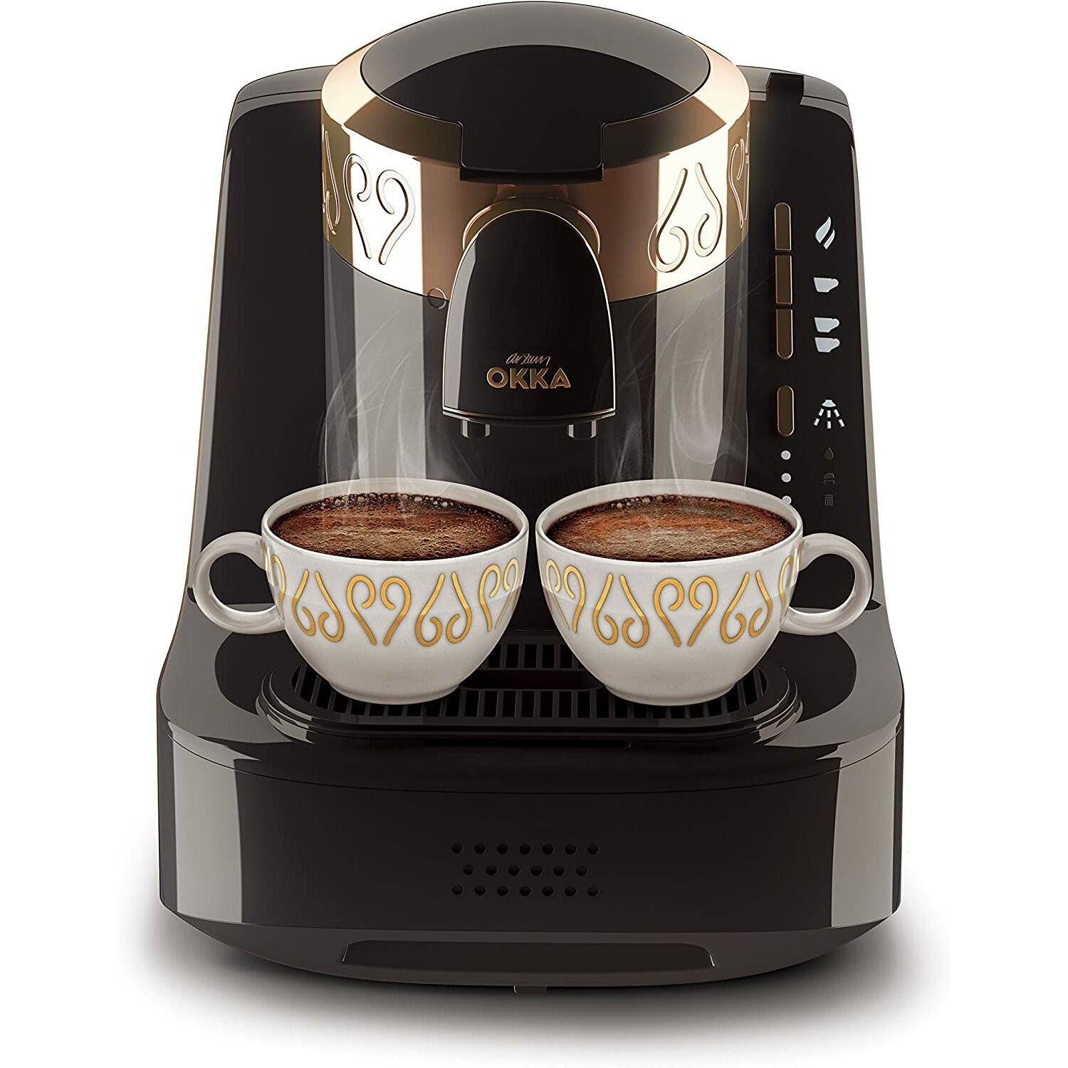 ARZUM 710W Kaffeekanne Kaffeemaschine Schwarz-Chrom