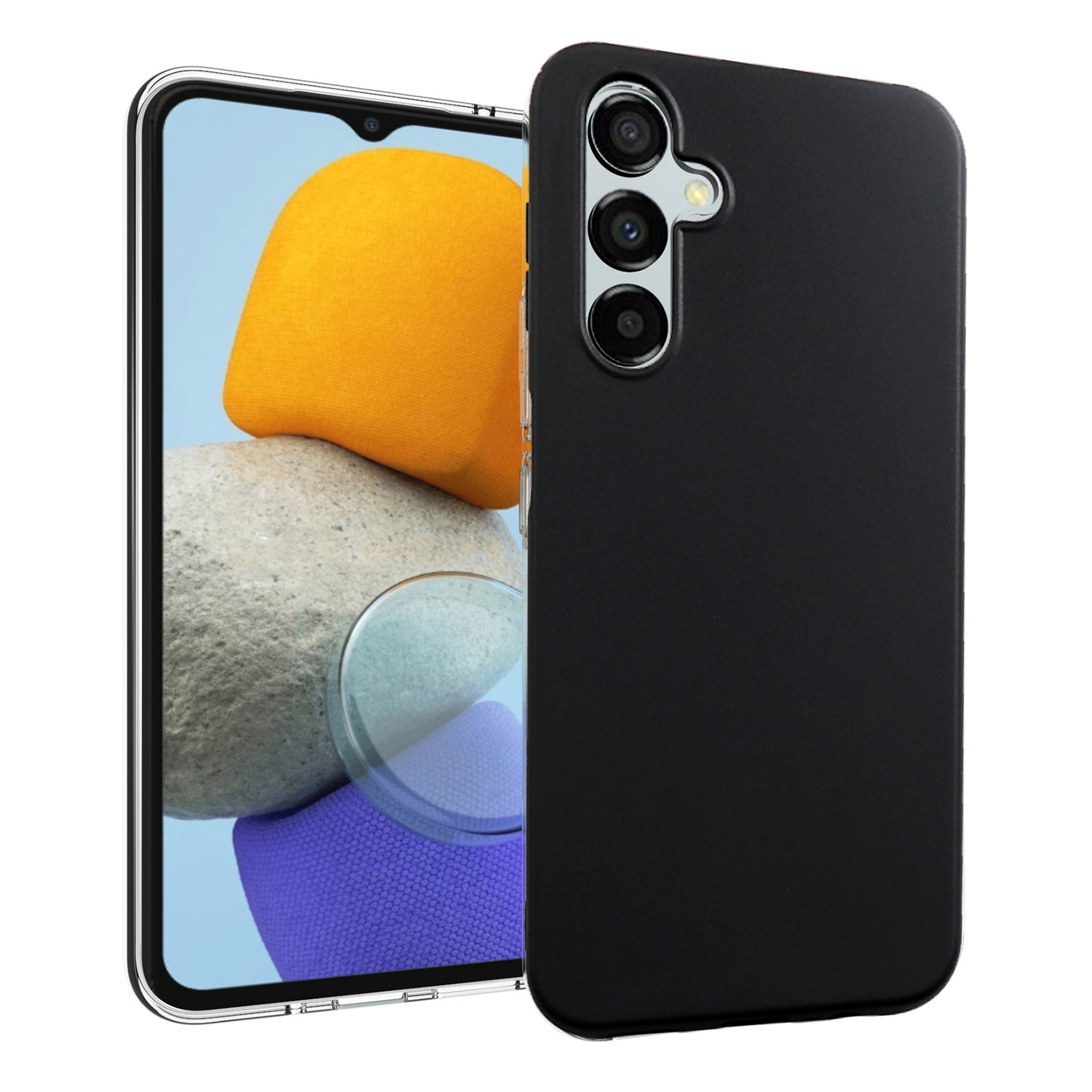 PEDEA TPU Case, Backcover, A54 Schwarz 5G, Galaxy Samsung, schwarz