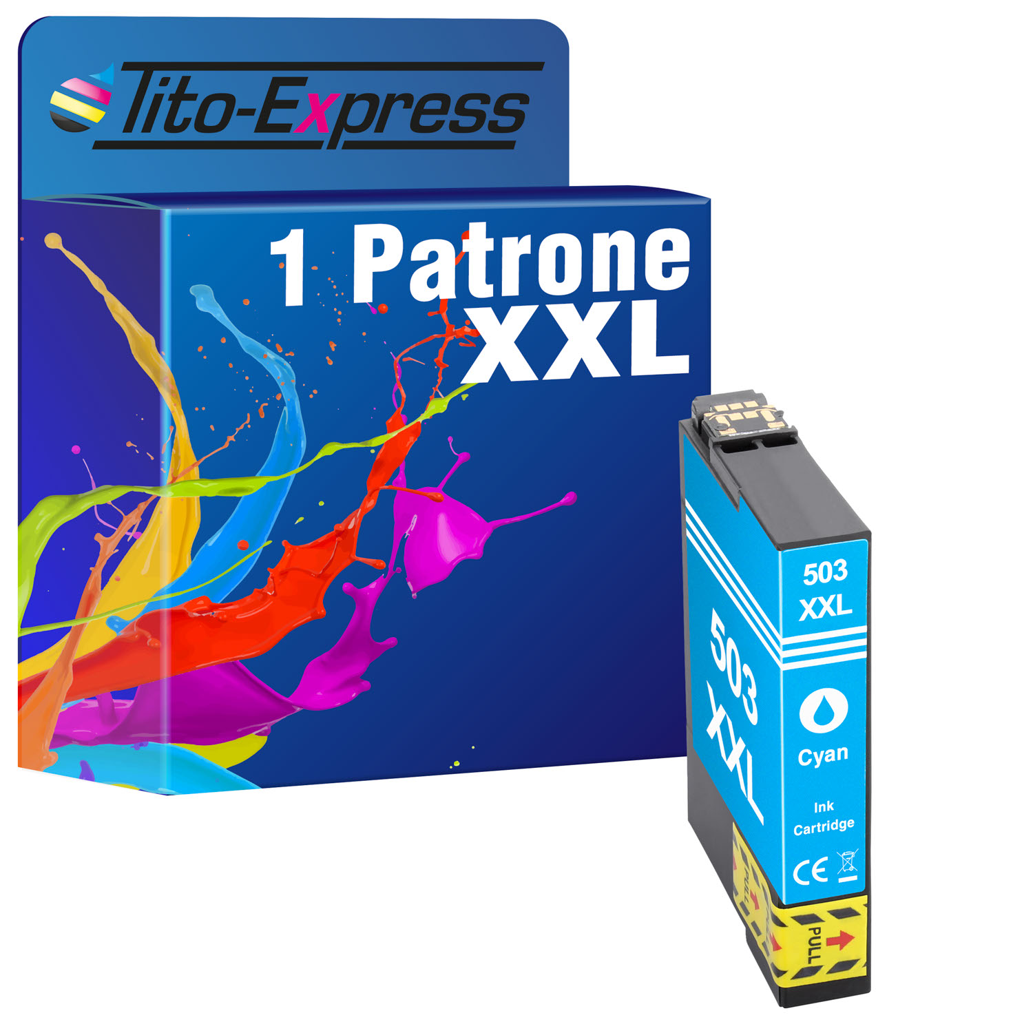 TITO-EXPRESS Tintenpatrone PLATINUMSERIE 503XL Cyan
