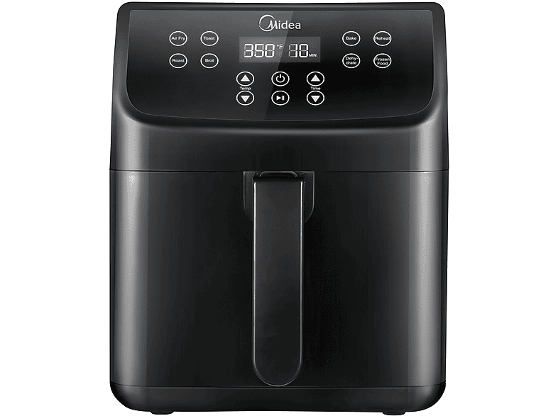 Heißluftfritteuse MIDEA Schwarz 1700 MF-CN55A Watt