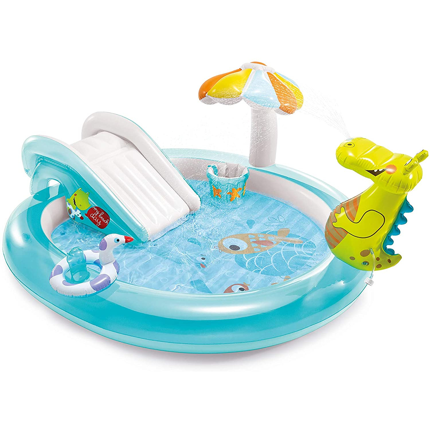 Gator INTEX Wasserspielzeug, Playcenter (201x107x84cm) - mehrfarbig 57165NP -