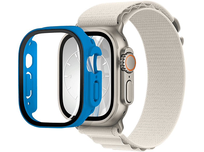Bumper MORE 2) MTB Watch Schutzhülle(für Apple Ultra, Displayschutz Case Ultra ENERGY mit Watch