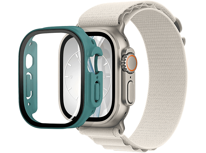 MTB MORE Apple Watch mit ENERGY Displayschutz Ultra, 2) Case Bumper Schutzhülle(für Watch Ultra
