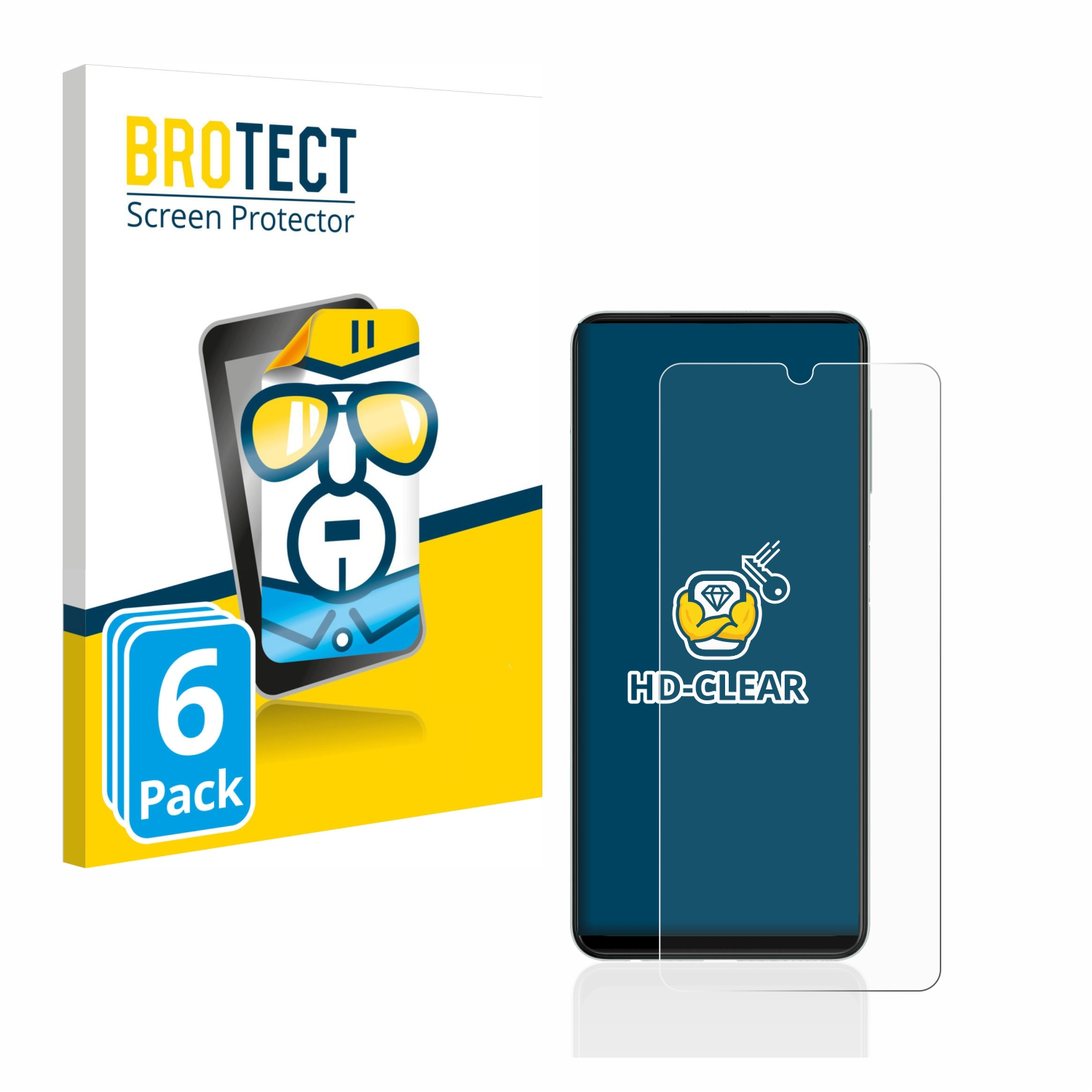 BROTECT 6x klare Schutzfolie(für A22 Samsung Galaxy 4G)