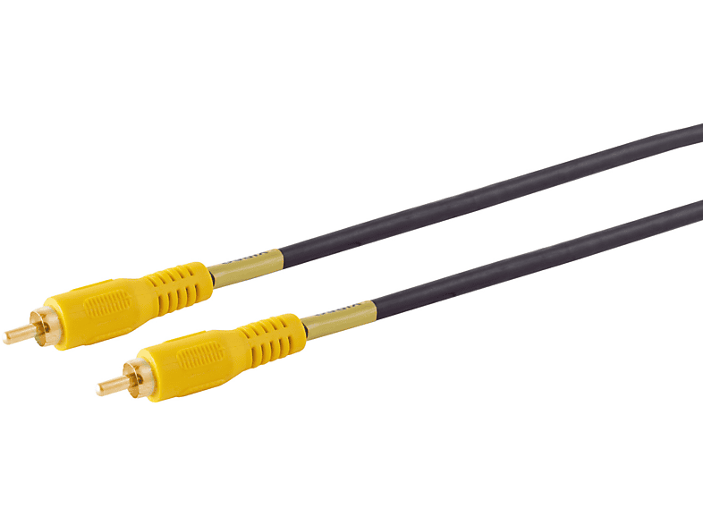 S/CONN MAXIMUM CONNECTIVITY Cinchstecker auf Cinchstecker, vergoldet, 5m Audio/Video Kabel