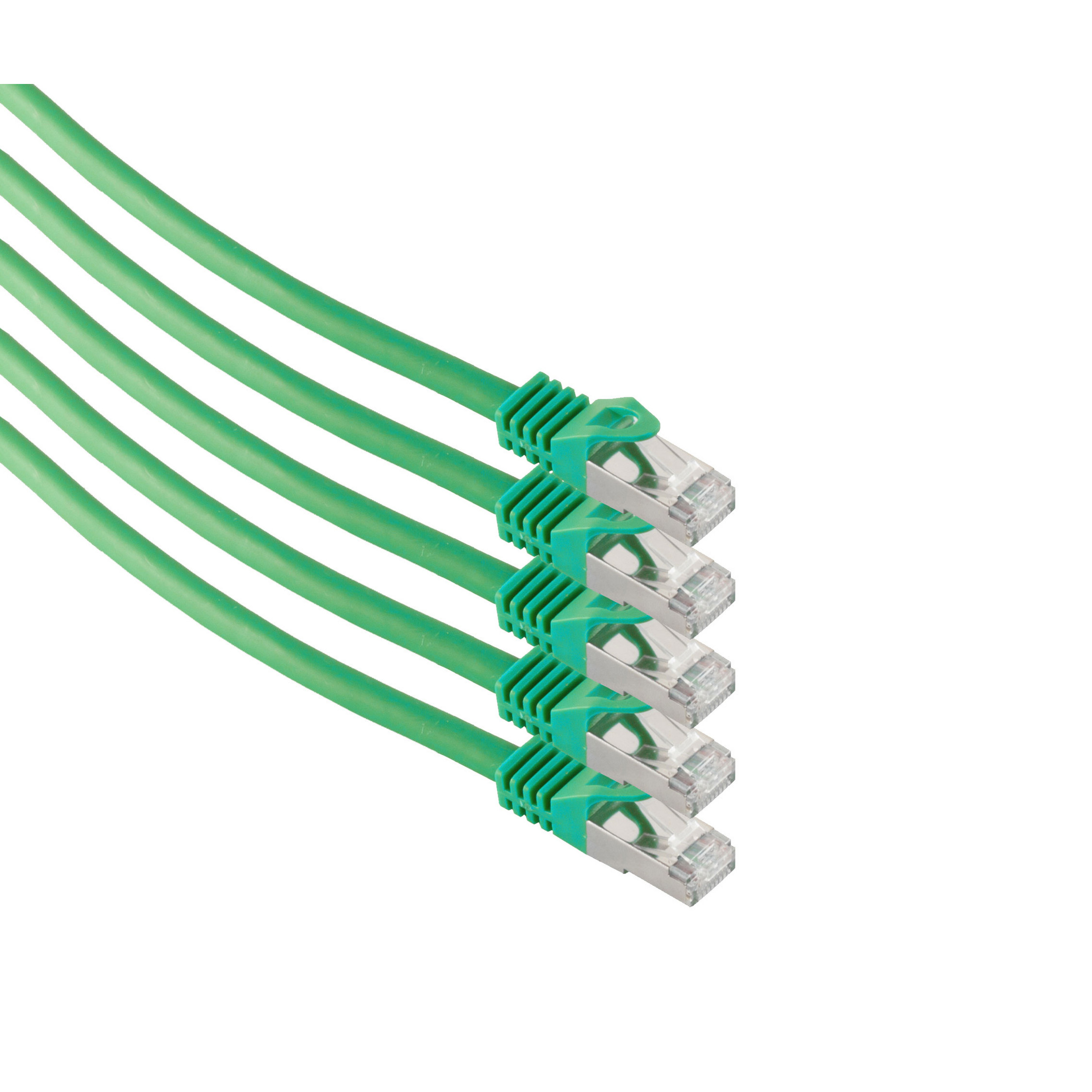 KABELBUDE RJ45 grün Patchkabel, CAT m m. 2m, 7 PIMF Netzwerkkabel-RJ45 Patchkabel Rohkabel 2