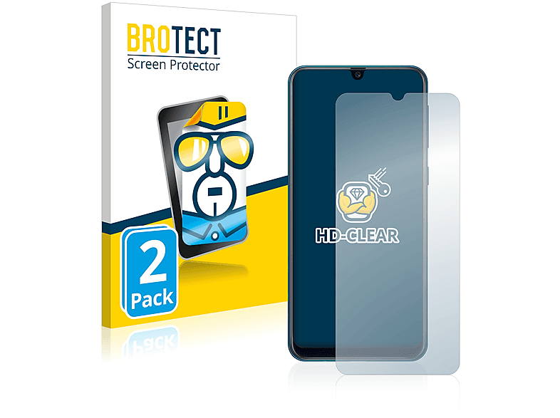 BROTECT 2x Samsung Galaxy M21) klare Schutzfolie(für
