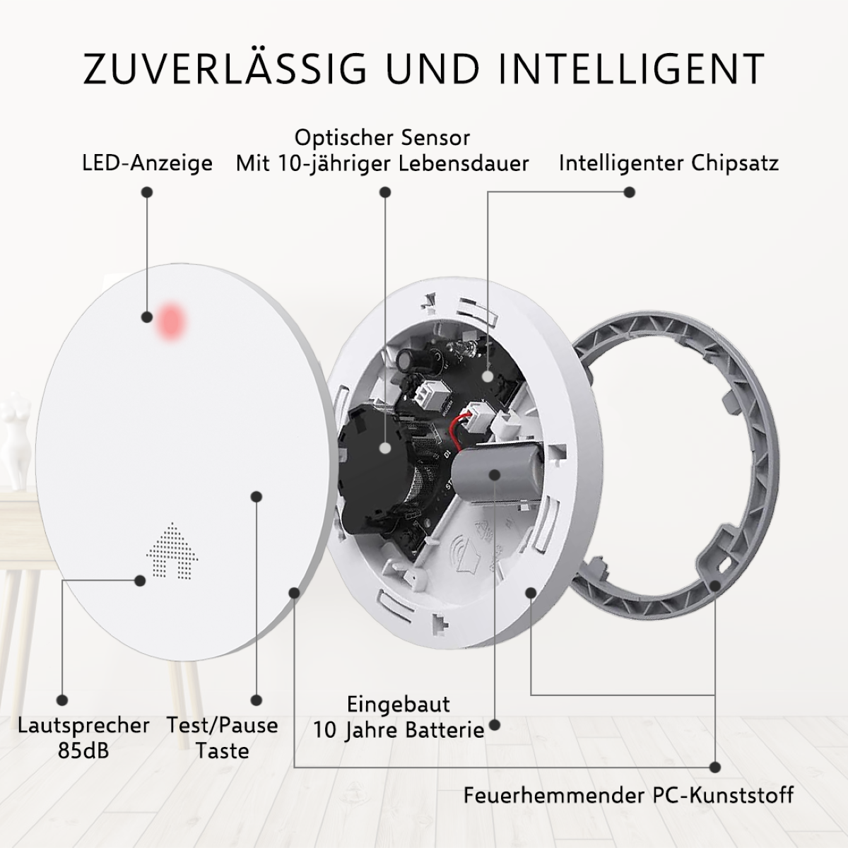 Weiß Rauchmelder, ELRO FS4610