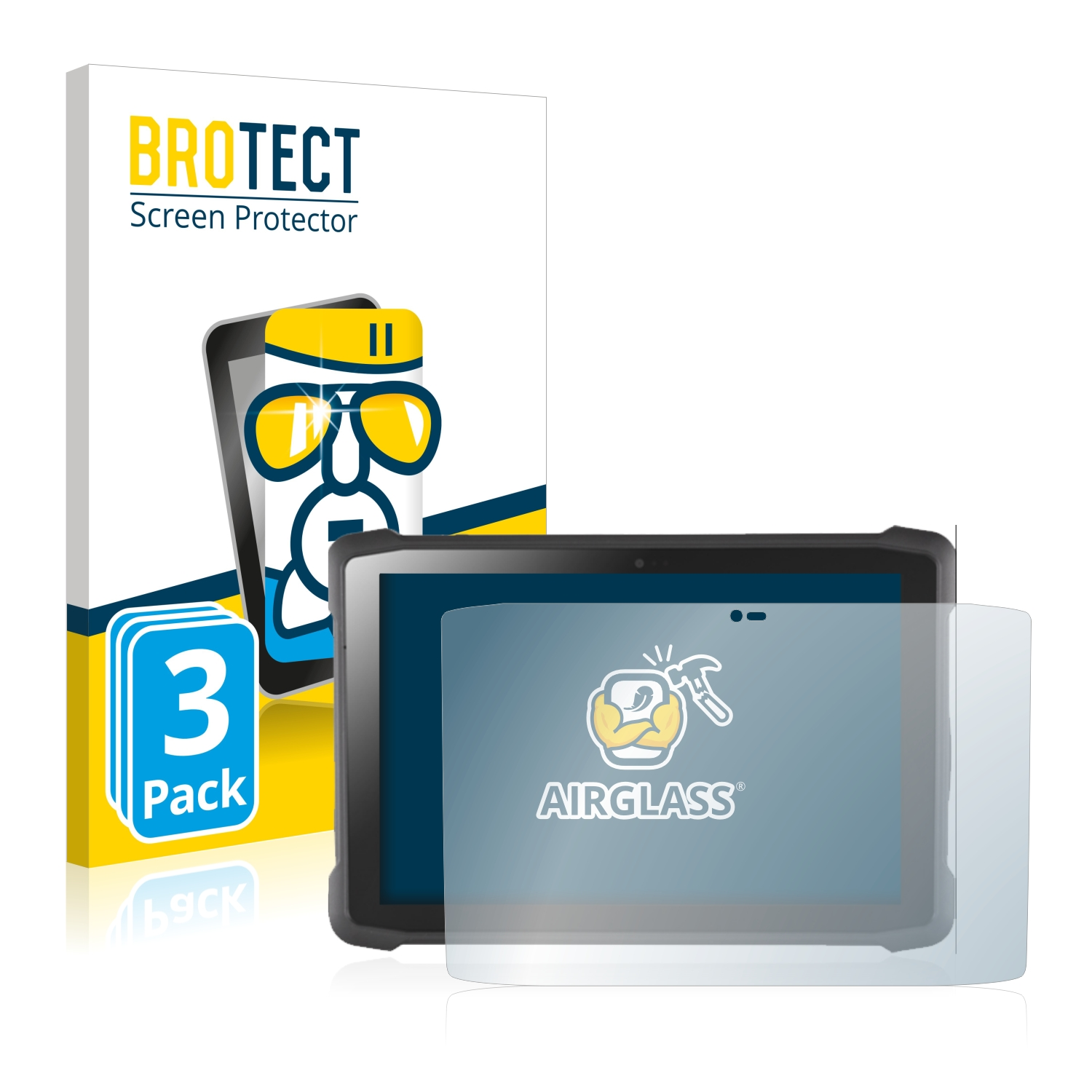 BROTECT 3x Airglass Schutzfolie(für Tab FS10-A) Pokini klare