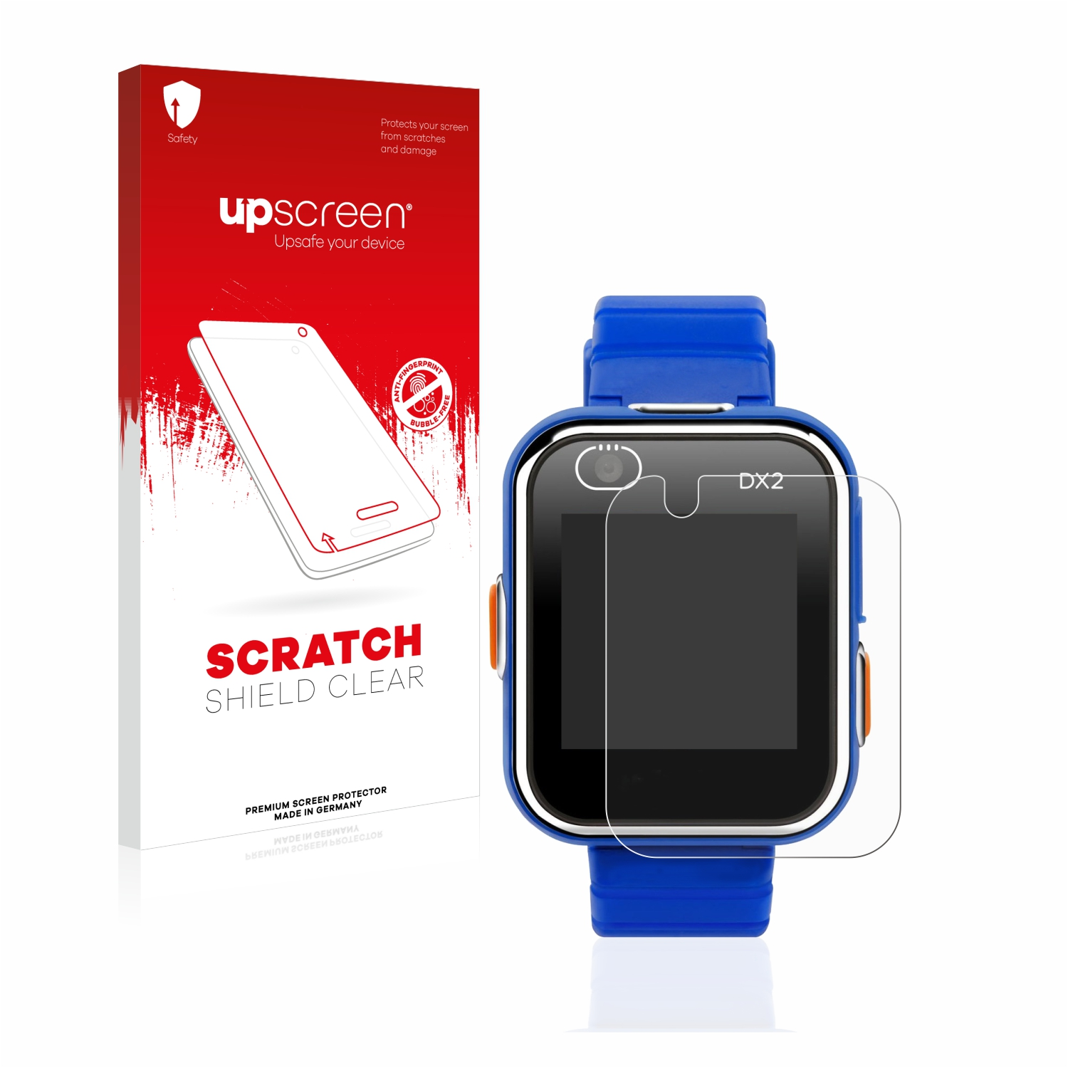 UPSCREEN klare DX2) Smart Vtech Schutzfolie(für Kratzschutz Kidizoom Watch