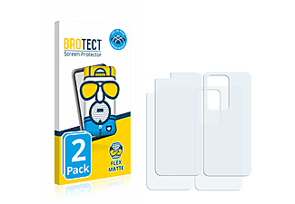 BROTECT 2x Flex matt Full-Cover 3D Cuverd Schutzfolie(für Huawei P40 Pro (Display+Rückseite))