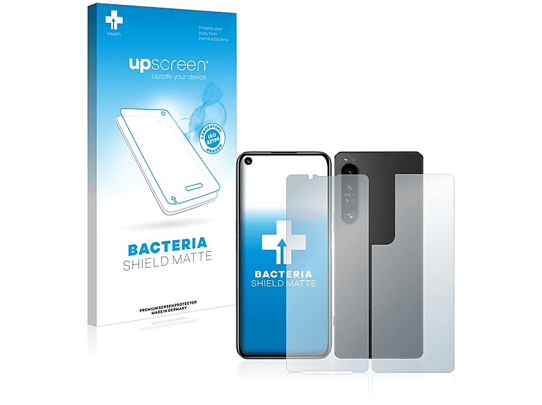 UPSCREEN antibakteriell entspiegelt 1 IV (Rückseite)) Schutzfolie(für Sony matte Xperia