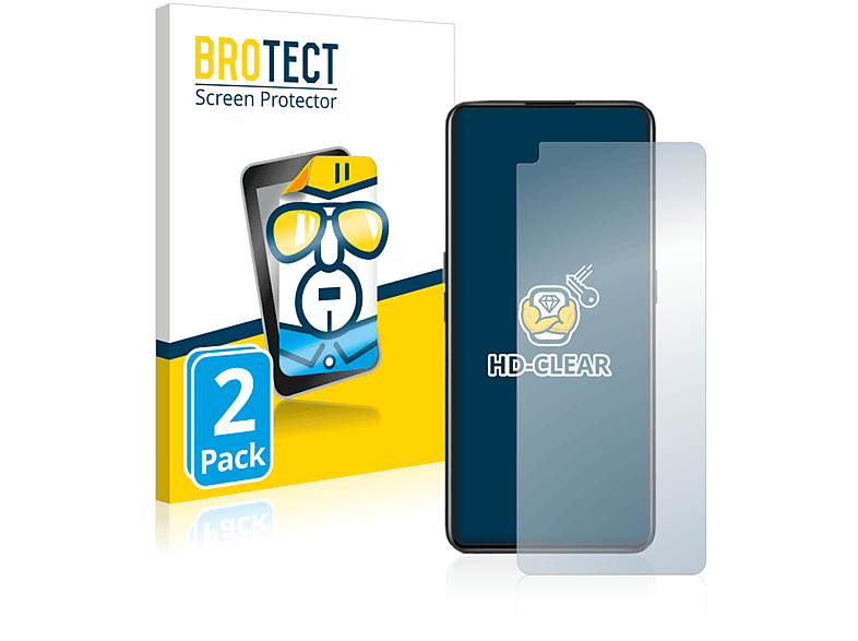 BROTECT 2x klare Schutzfolie(für realme GT Neo 3T)