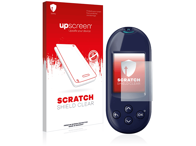 UPSCREEN Kratzschutz klare Schutzfolie(für LifeScan OneTouch Ultra Plus Reflect)