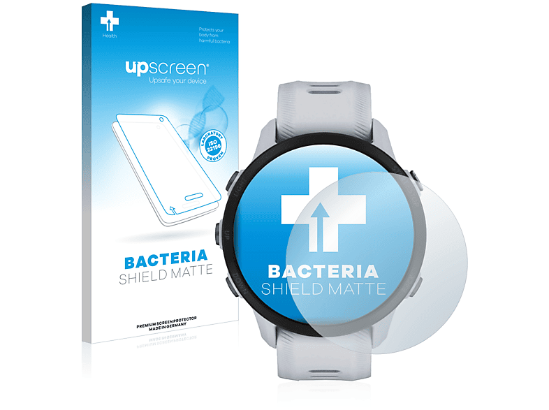 UPSCREEN antibakteriell entspiegelt matte Schutzfolie(für Garmin Forerunner 955) | Smartwatch Schutzfolien & Gläser