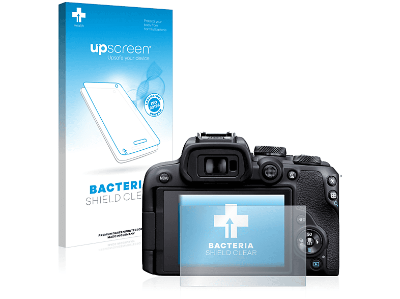 UPSCREEN antibakteriell klare Schutzfolie(für Canon R10) EOS
