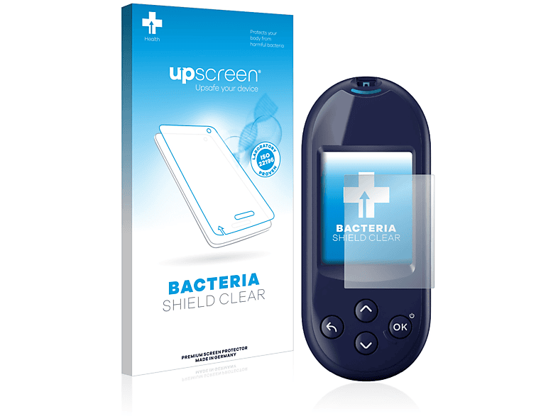 UPSCREEN antibakteriell klare Schutzfolie(für Ultra Plus LifeScan Reflect) OneTouch