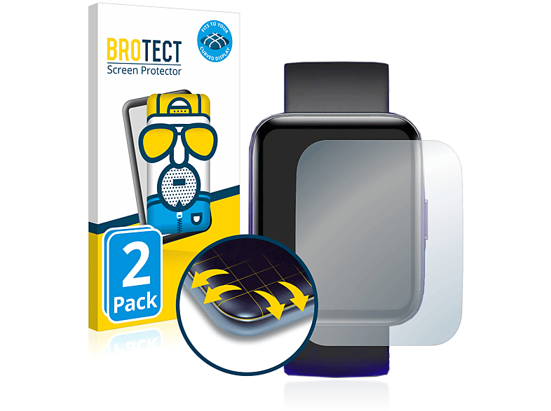 BROTECT 2x Flex matt Full-Cover 3D Curved Schutzfolie(für Zeblaze Beyond)