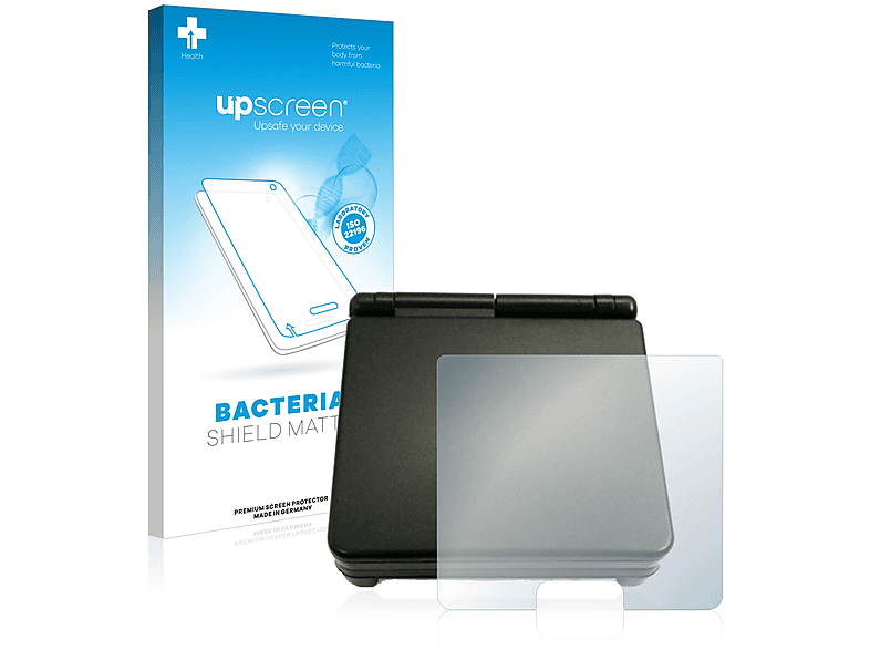UPSCREEN Nintendo entspiegelt SP Advance antibakteriell matte Gameboy (Gehäuse)) Schutzfolie(für