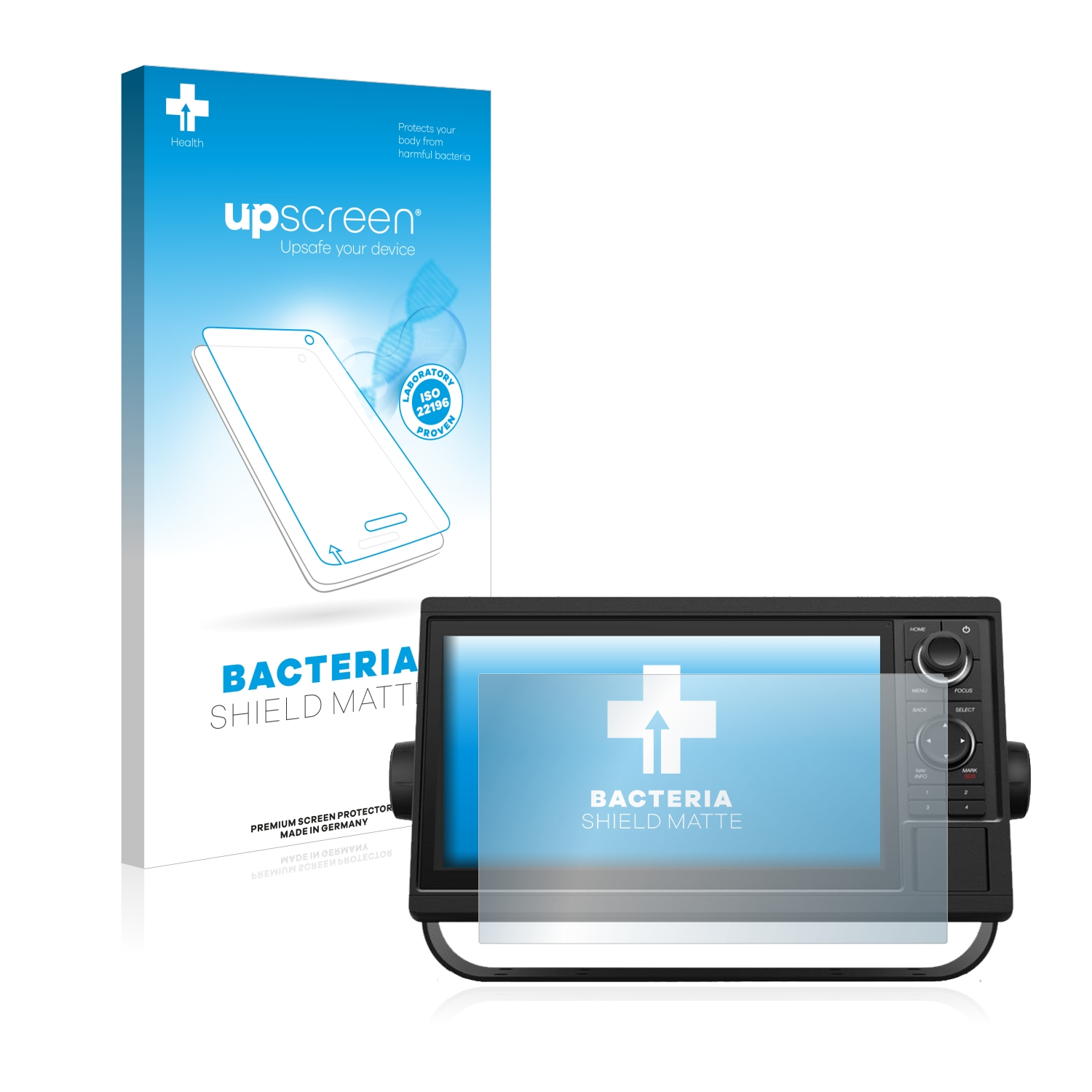 Schutzfolie(für entspiegelt Garmin matte GPSMAP 1022xsv) antibakteriell UPSCREEN