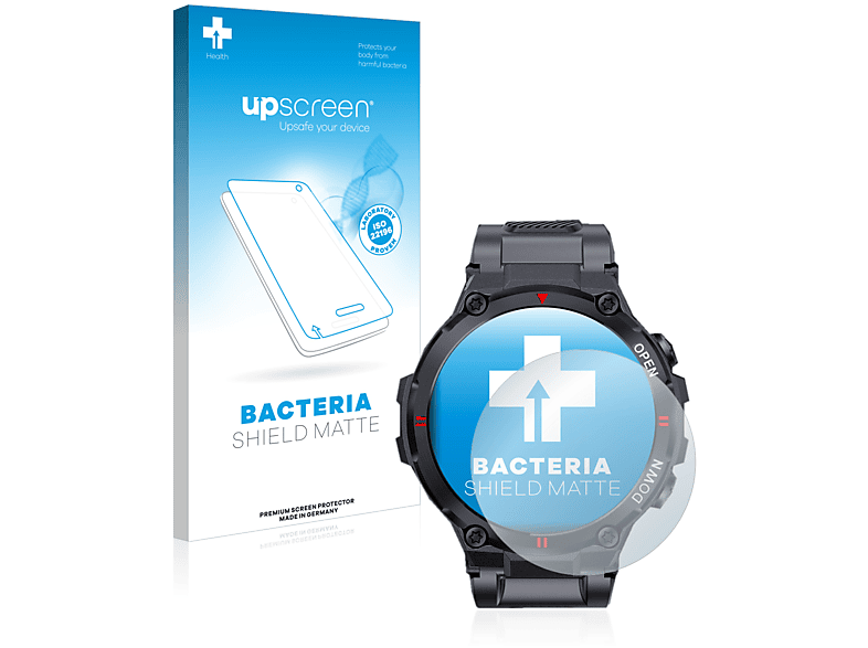 UPSCREEN antibakteriell entspiegelt matte Schutzfolie(für BlitzWolf BW-AT2C) | Smartwatch Schutzfolien & Gläser