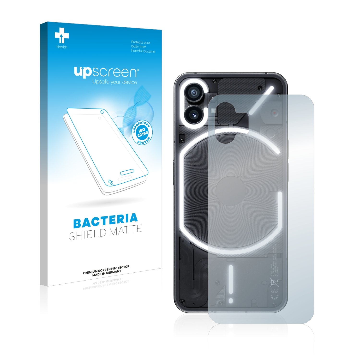 UPSCREEN antibakteriell entspiegelt matte Nothing Phone (1)) Schutzfolie(für