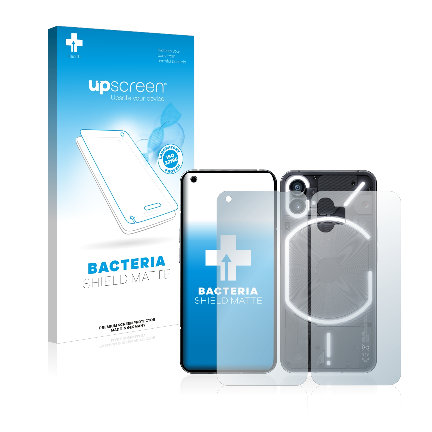 UPSCREEN antibakteriell entspiegelt Nothing (1)) matte Schutzfolie(für Phone