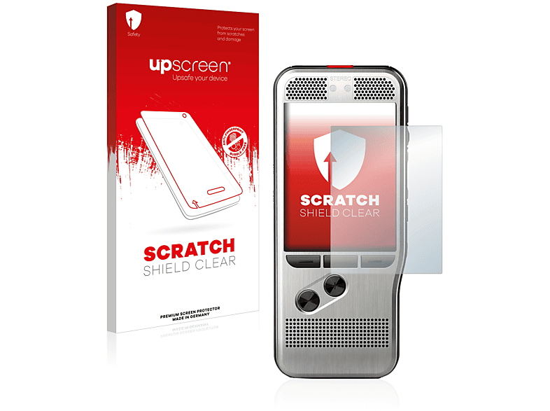 UPSCREEN Kratzschutz klare DPM7000) PocketMemo Schutzfolie(für Philips