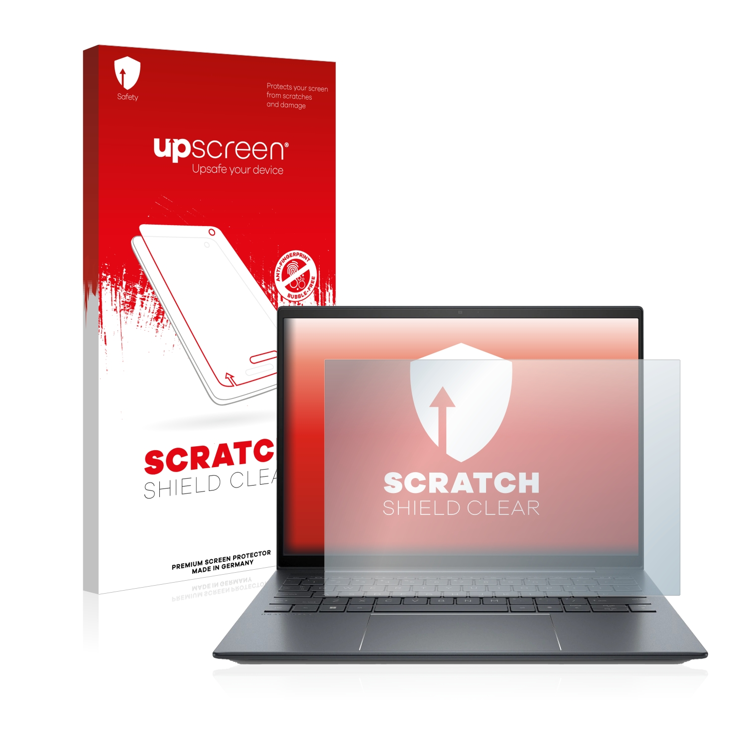 UPSCREEN G3) klare Schutzfolie(für Kratzschutz Dragonfly HP Elite