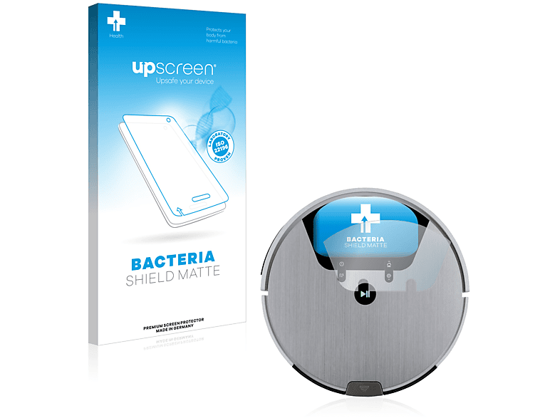 UPSCREEN antibakteriell entspiegelt Saugroboter SilverCrest Schutzfolie(für SSRA1) matte