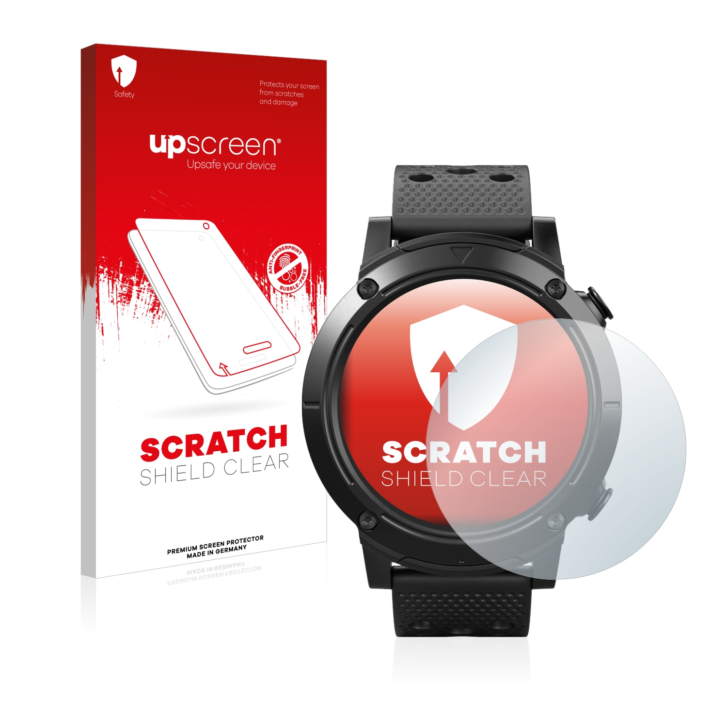 UPSCREEN Kratzschutz klare Schutzfolie(für SilverCrest Sport) Smartwatch